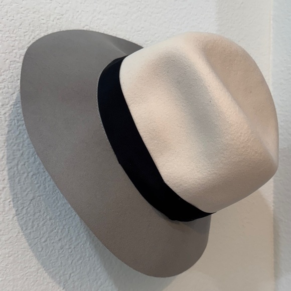 Rag & Bone Color Block Wool Floppy Brim Fedora NWOT - Picture 2 of 10